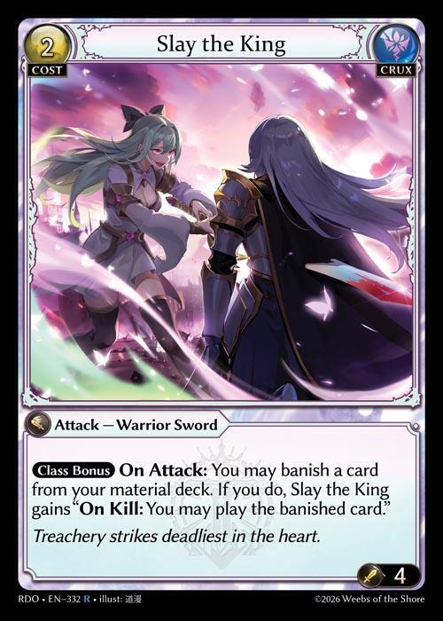 Slay the King 332 Rare Radiant Origins NM