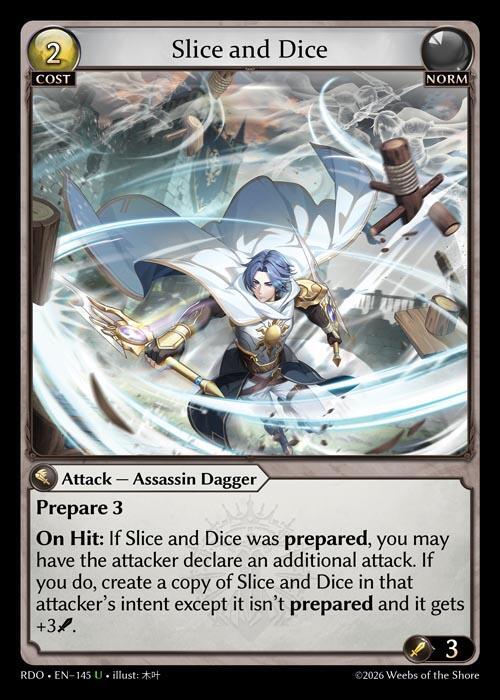 Slice and Dice 145 Uncommon Radiant Origins NM