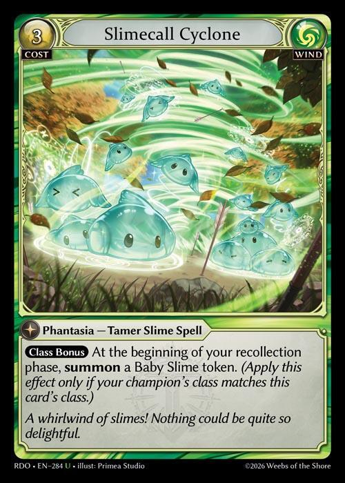 Slimecall Cyclone 284 Uncommon Radiant Origins NM