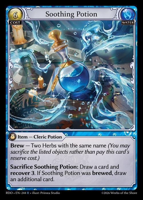 Soothing Potion 244 Rare Radiant Origins NM