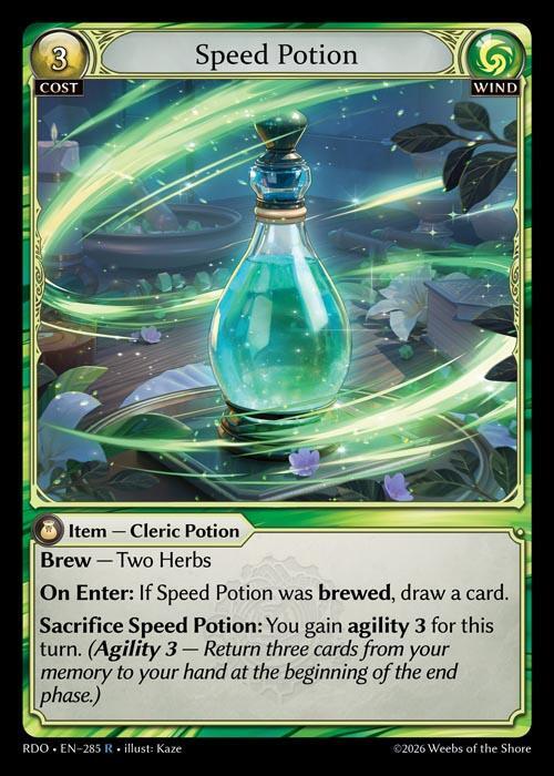 Speed Potion 285 Rare Radiant Origins NM