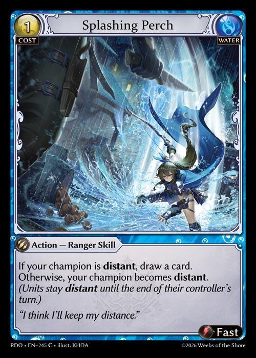 Splashing Perch 245 Common Radiant Origins NM