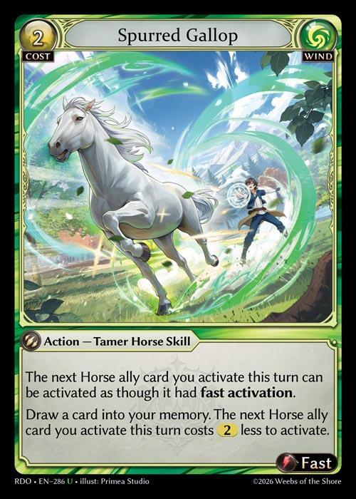 Spurred Gallop 286 Uncommon Radiant Origins NM
