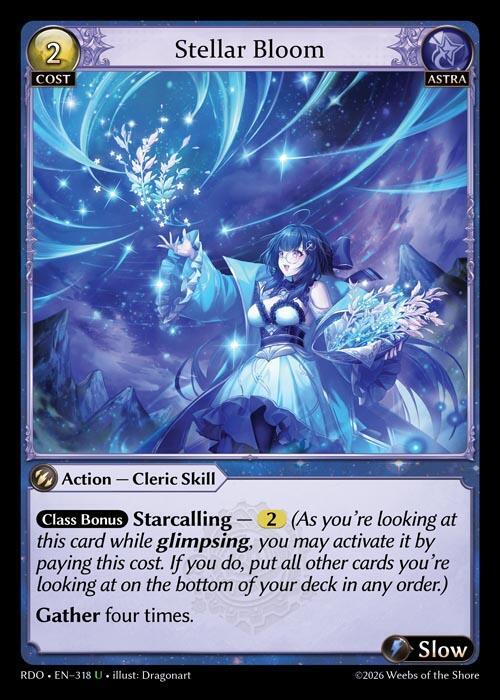 Stellar Bloom 318 Uncommon Radiant Origins NM