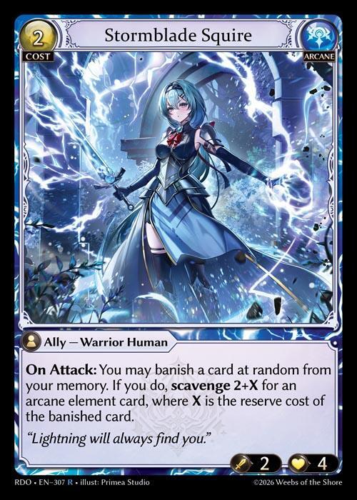 Stormblade Squire 307 Rare Radiant Origins NM