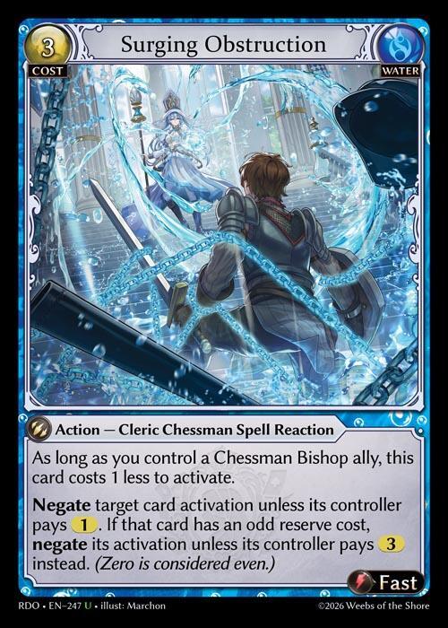 Surging Obstruction 247 Uncommon Radiant Origins NM