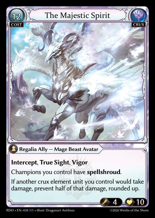 The Majestic Spirit 034 Super Rare Radiant Origins NM