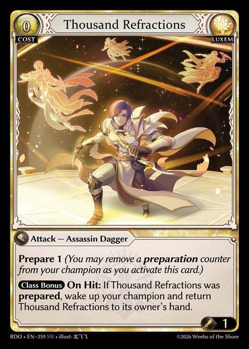 Thousand Refractions 359 Super Rare Radiant Origins NM