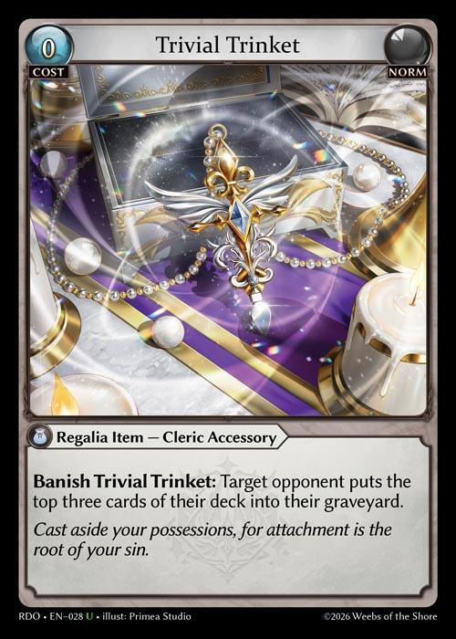 Trivial Trinket 028 Uncommon Radiant Origins NM