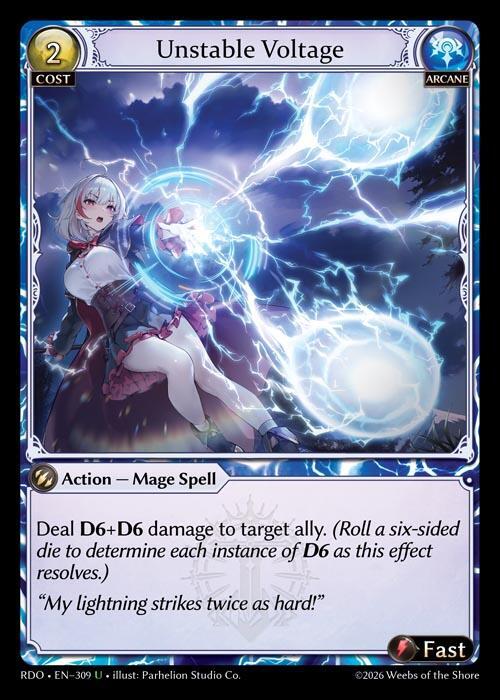 Unstable Voltage 309 Uncommon Radiant Origins NM