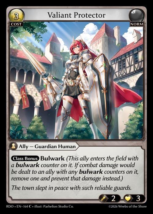 Valiant Protector 164 Common Radiant Origins NM