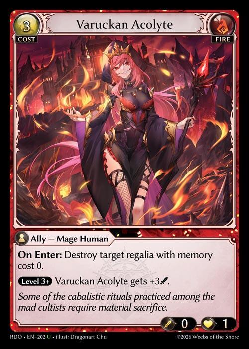 Varuckan Acolyte 202 Uncommon Radiant Origins NM