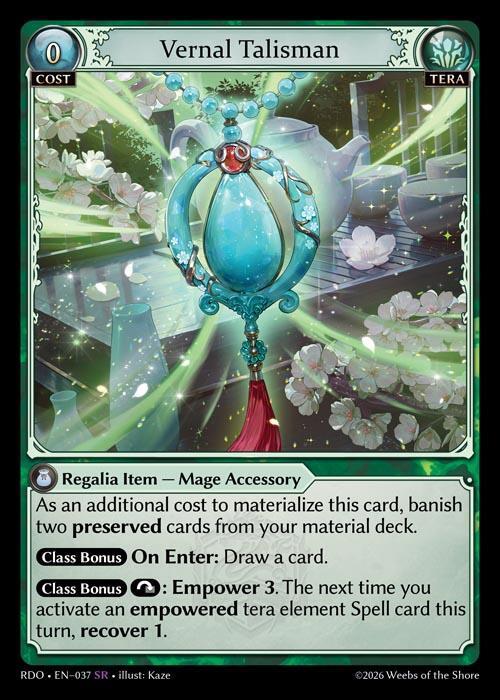 Vernal Talisman 037 Super Rare Radiant Origins NM