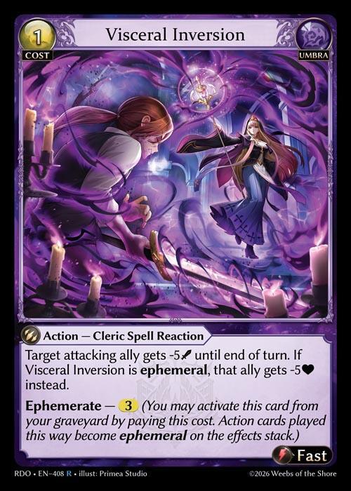 Visceral Inversion 408 Rare Radiant Origins NM