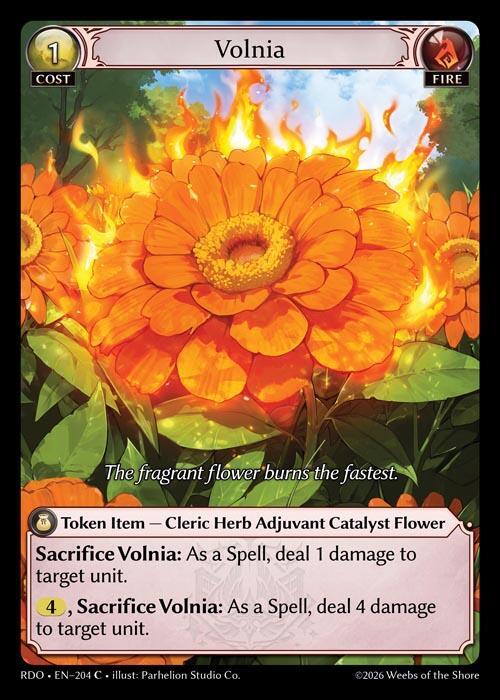 Volnia 204 Common Radiant Origins NM