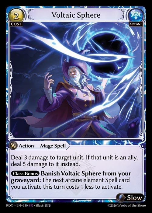 Voltaic Sphere 310 Super Rare Radiant Origins NM