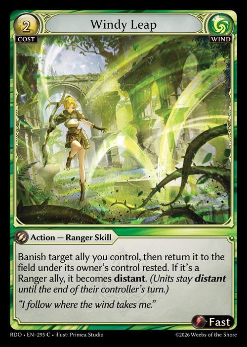 Windy Leap 295 Common Radiant Origins NM