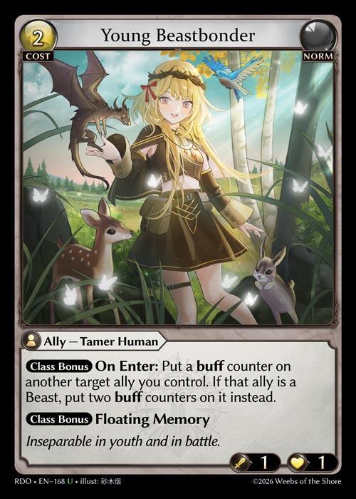 Young Beastbonder 168 Uncommon Radiant Origins NM