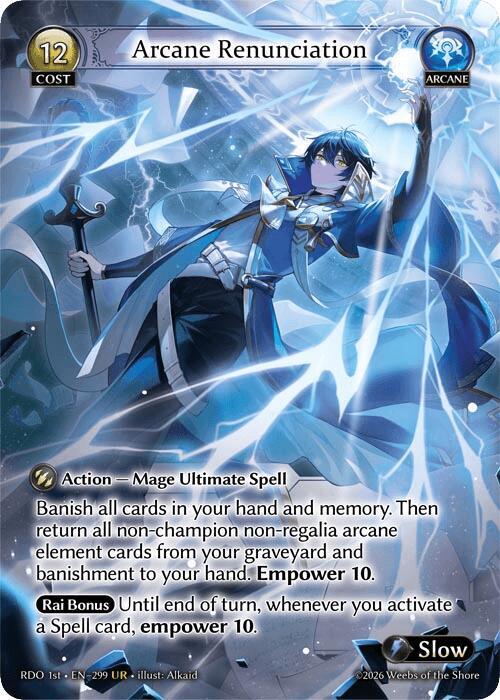Arcane Renunciation 299 Ultra Rare Radiant Origins NM