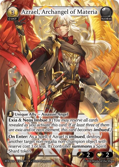 Azrael, Archangel of Materia 50 Ultra Rare Radiant Origins NM