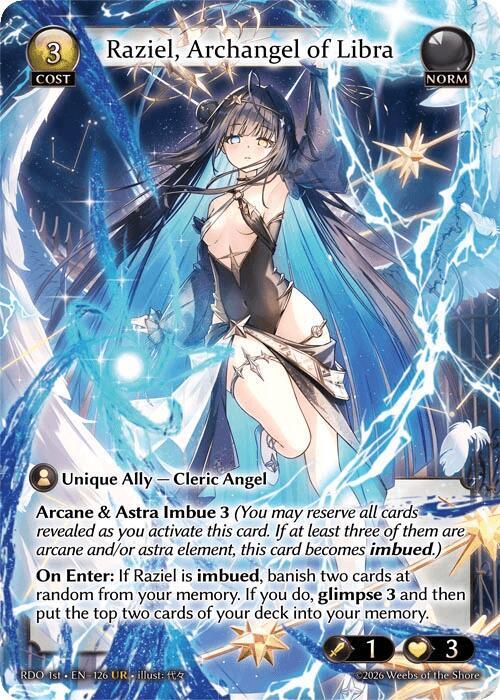Raziel, Archangel of Libra 126 Ultra Rare Radiant Origins NM