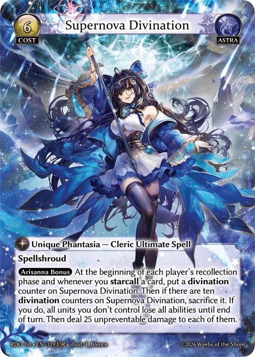 Supernova Divination 319 Ultra Rare Radiant Origins NM