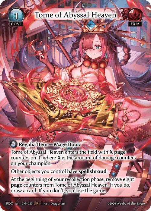 Tome of Abyssal Heaven 35 Ultra Rare Radiant Origins NM
