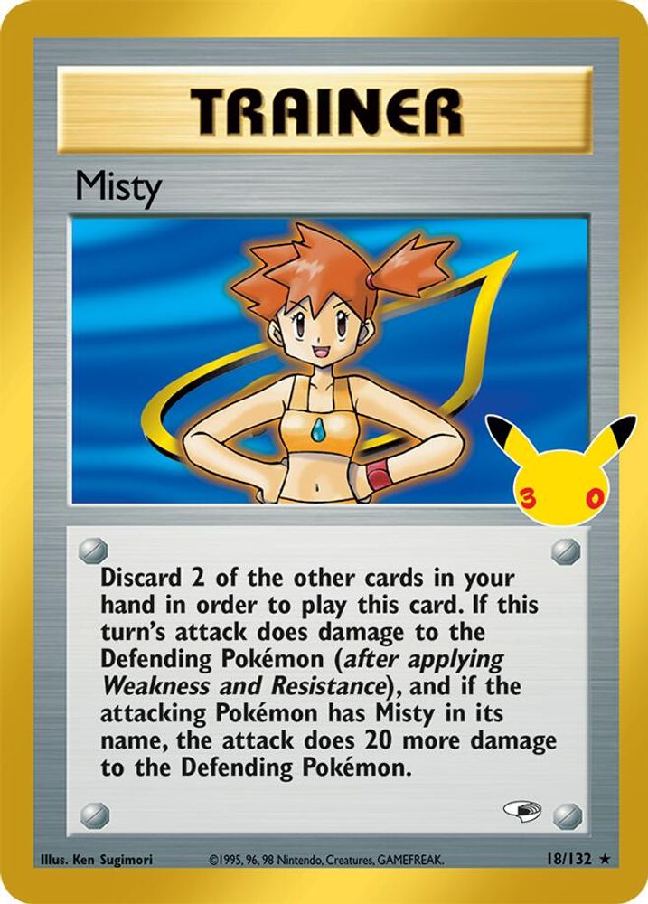 Misty 18/132 ME: 30th Celebration Classic Collection Holo NM/M