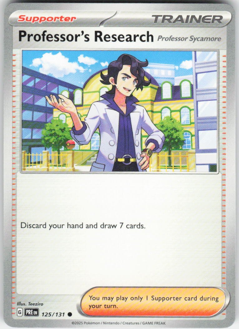Professor's Research [Professor Sycamore] Common SV: Prismatic Evolutions 125/131 NM