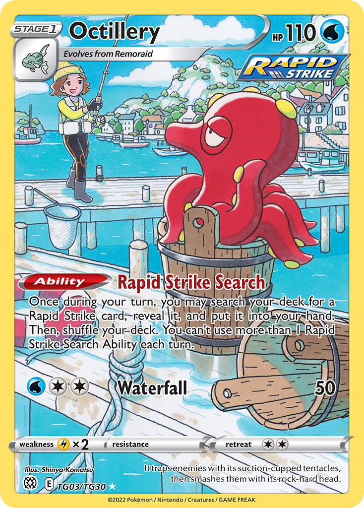 Octillery TG03/TG30 Brilliant Stars Trainer Gallery Holo NM/M