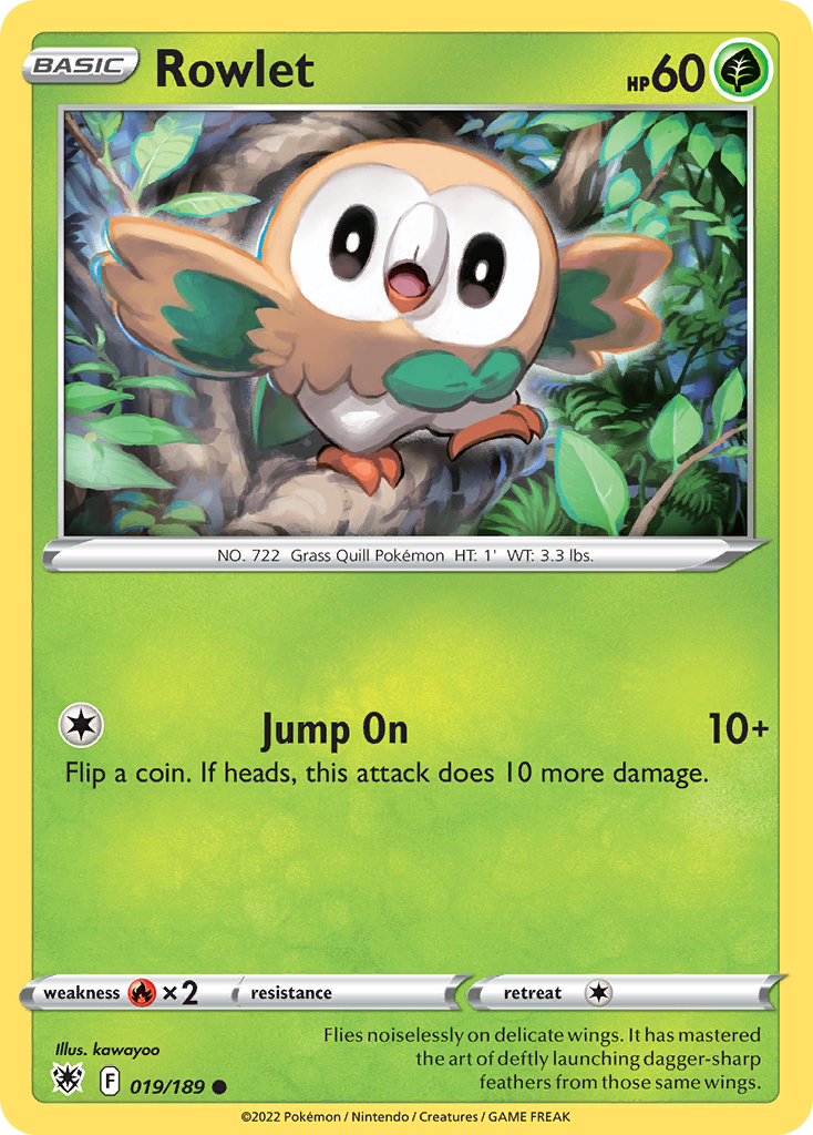 Rowlet 019/189 Common Astral Radiance NM/LP