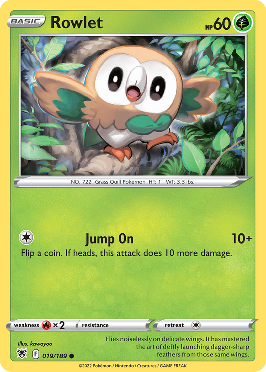 Rowlet 019/189 Common Astral Radiance NM/LP