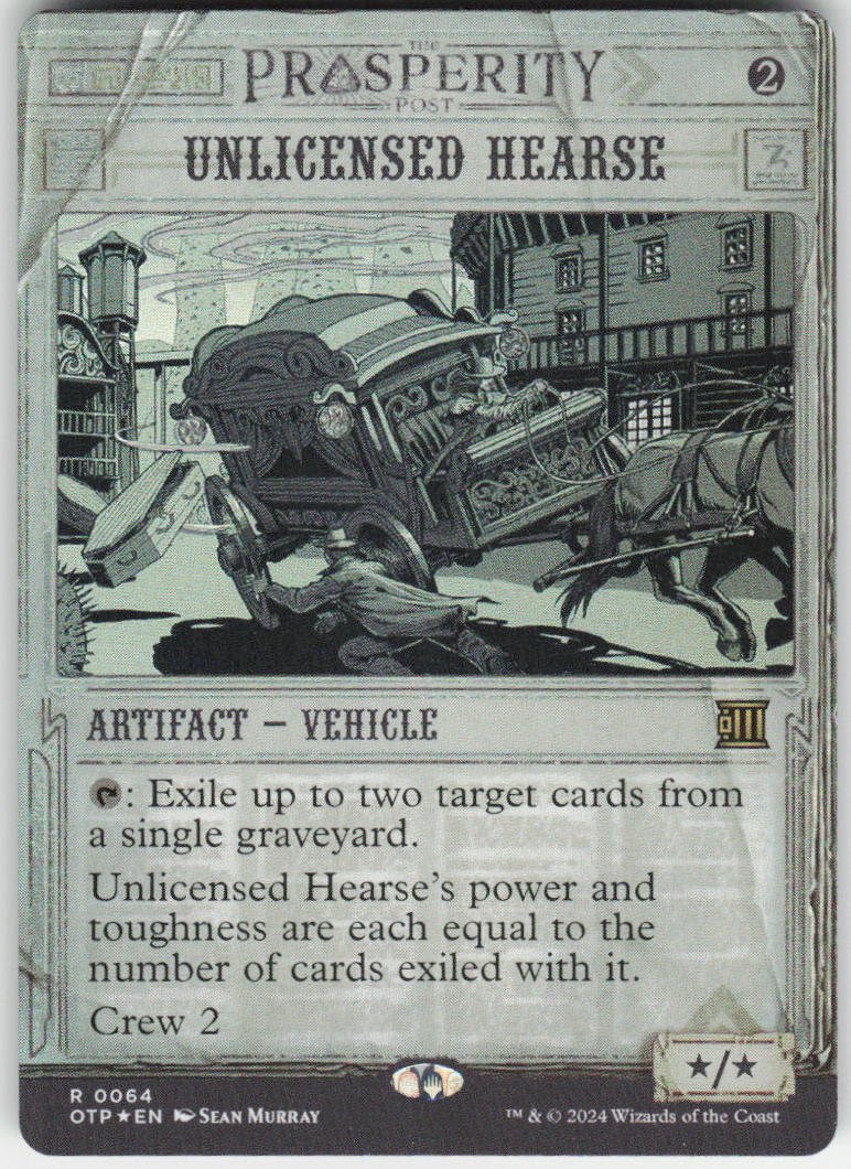 Unlicensed Hearse R Outlaws of Thunder Junction: Breaking News 64 NM Foil