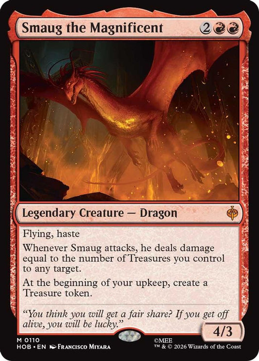 Smaug the Magnificent 110 Mythic Foil The Hobbit NM/M