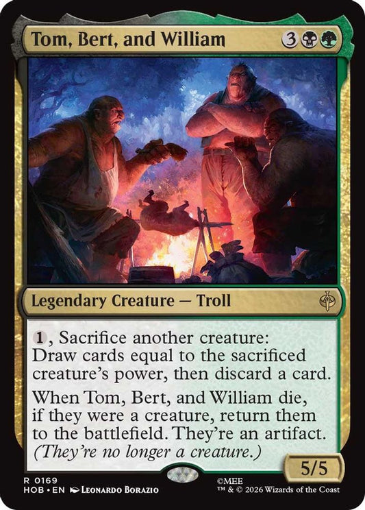 Tom, Bert, and William 169 Rare Foil The Hobbit NM/M