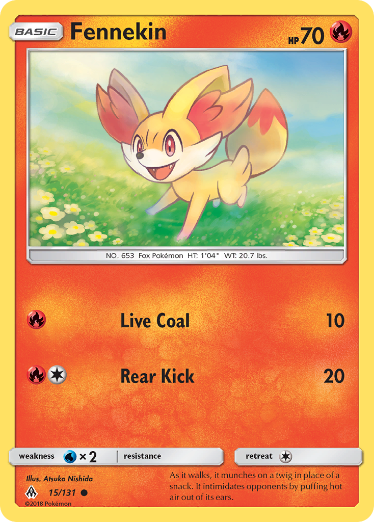 Fennekin 15/131 Common Forbidden Light NM/LP
