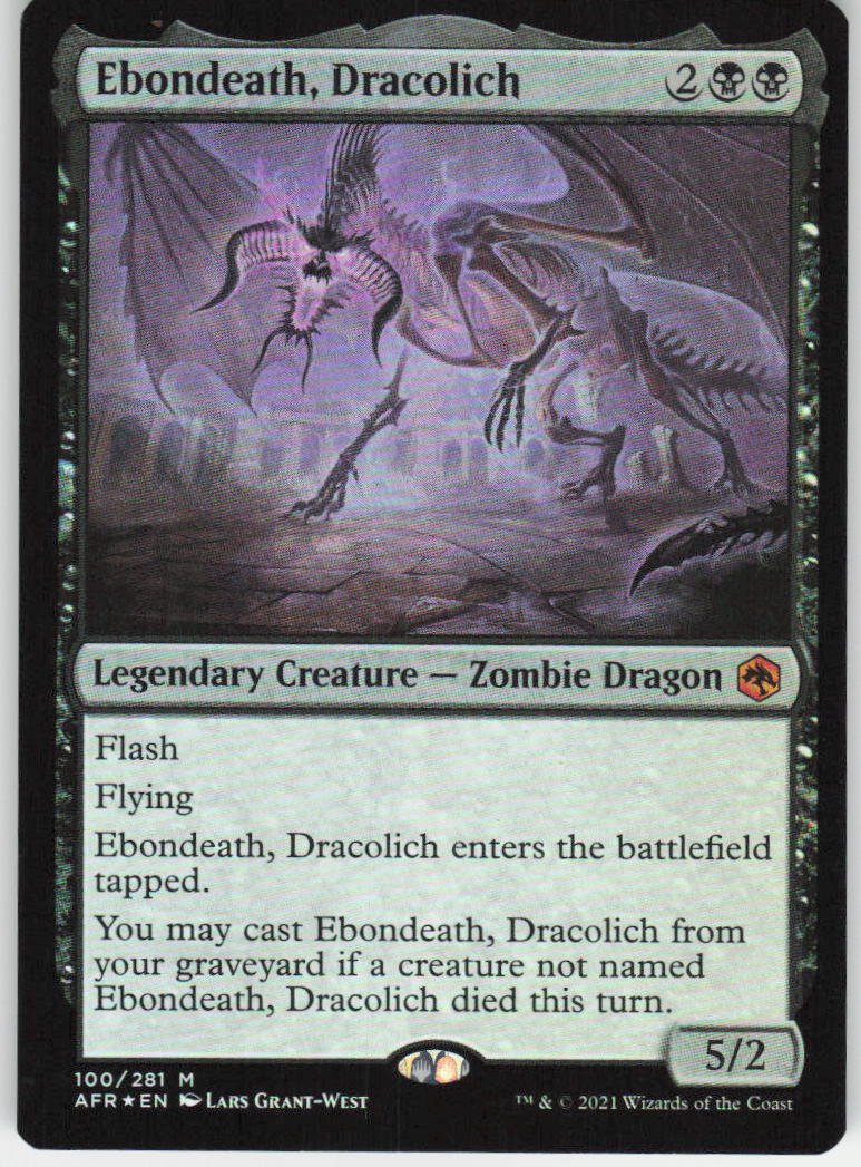 Ebondeath, Dracolich M Adventures in the Forgotten Realms 100 NM