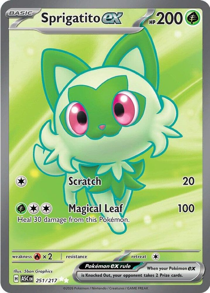 Sprigatito ex 251/217 Ultra Rare Ascended Heroes NM/M