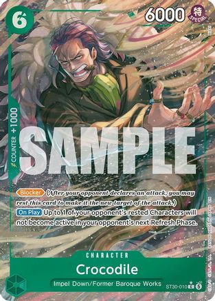Crocodile (Full Art) ST30-010 Common Starter Deck EX: Luffy & Ace NM/M