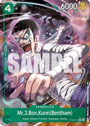 Mr.2.Bon.Kurei(Bentham) (Full Art) ST30-013 Starter Deck EX: Luffy & Ace NM/M