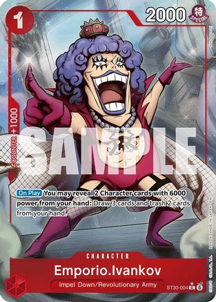 Emporio.Ivankov (Full Art) ST30-004 Starter Deck EX: Luffy & Ace Foil NM/M
