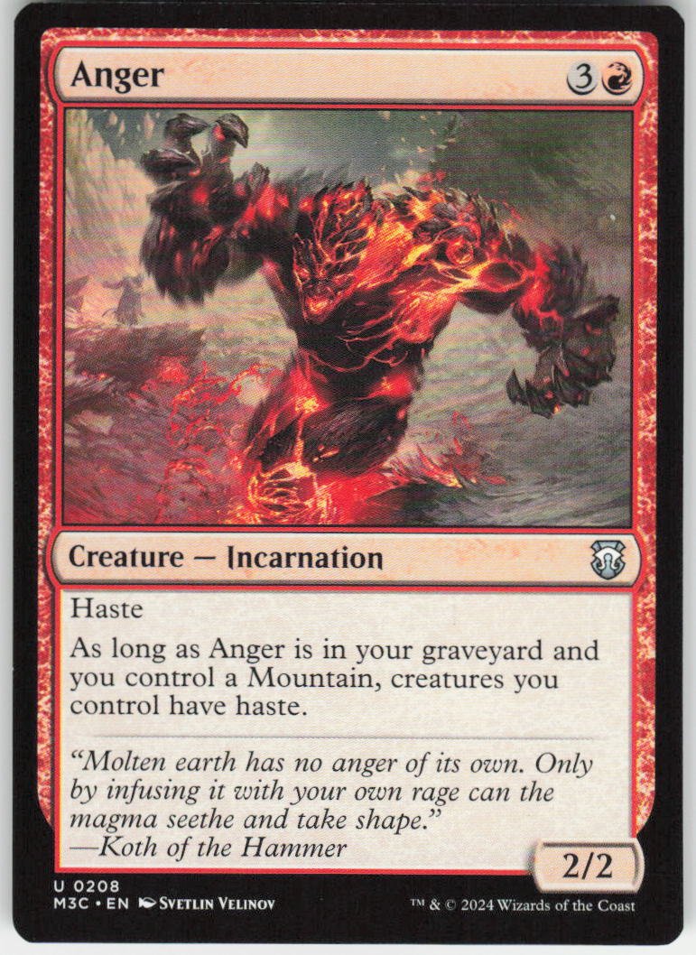 Anger U Commander: Modern Horizons 3 208 NM
