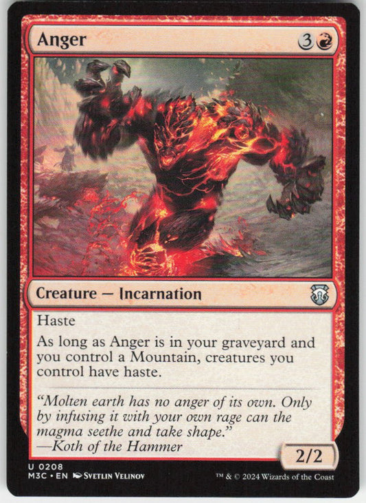 Anger U Commander: Modern Horizons 3 208 NM