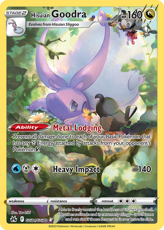 Hisuian Goodra GG21/GG70 Crown Zenith Galarian Gallery Holo NM/M