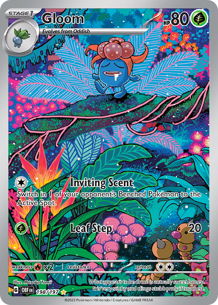 Gloom 198/197 Illustration Rare Obsidian Flames NM/M