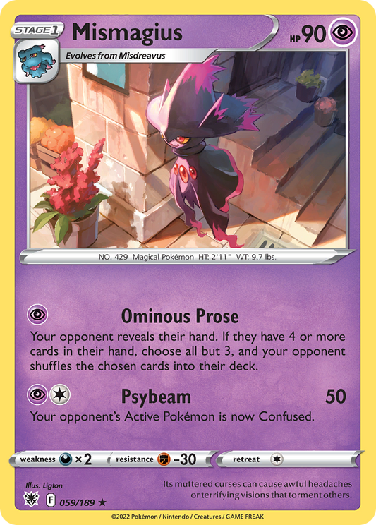 Mismagius 059/189 Rare Astral Radiance NM/LP