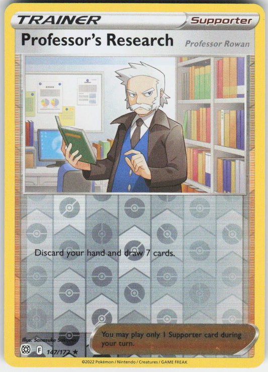 Professor's Research Holo Rare SWSH09: Brilliant Stars 147/172 NM Rev Holo