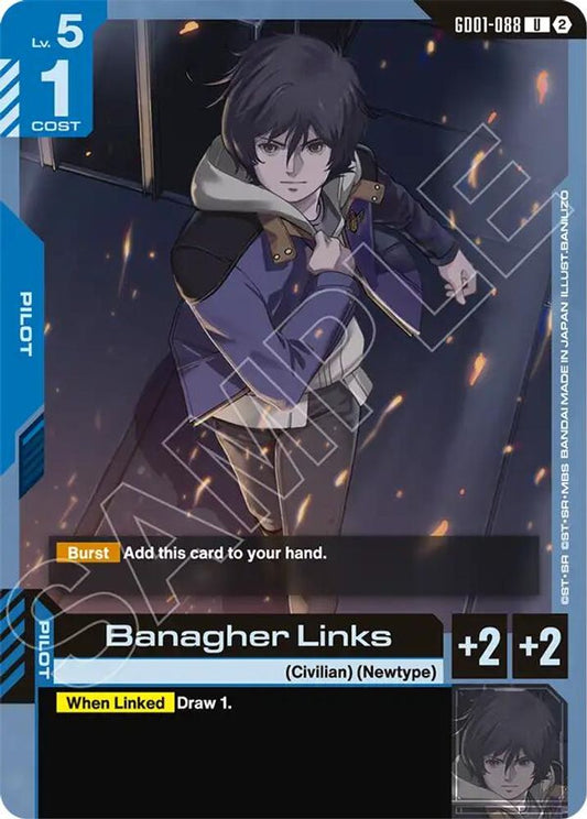 Banagher Links GD01-088 UC Deck Build Box Freedom Ascension NM/M