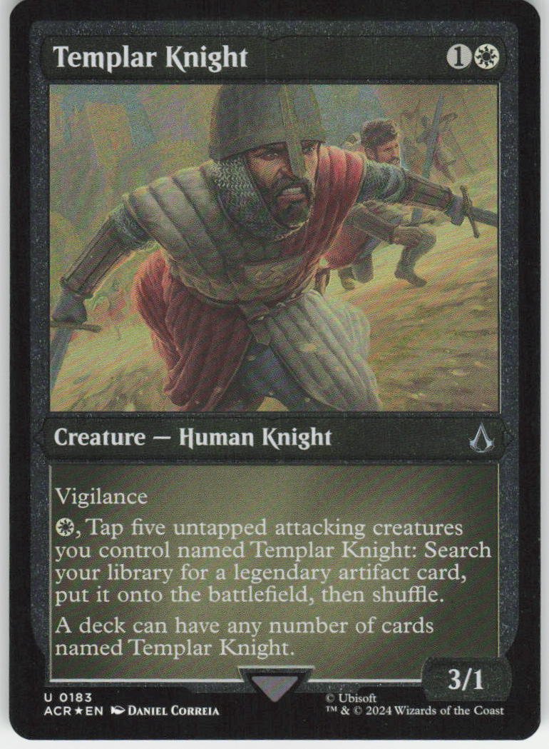 Templar Knight (Foil Etched) U Universes Beyond: Assassin's Creed 183 NM