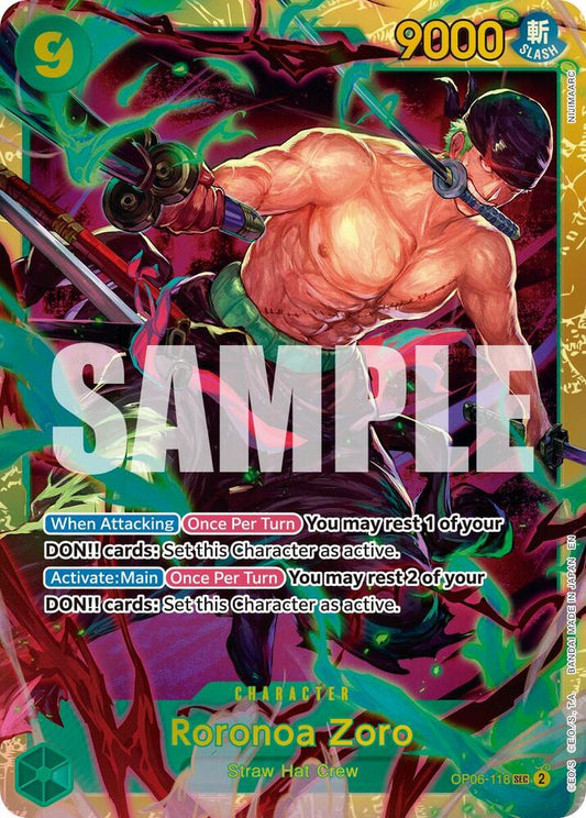 Roronoa Zoro (Reprint) OP06-118 Premium Booster -The Best- Vol. 2 NM/M
